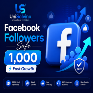 Facebook followers growth service 1000 pack by UniSolvino